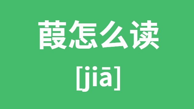 葭怎么讀