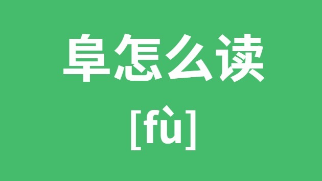 阜怎么讀