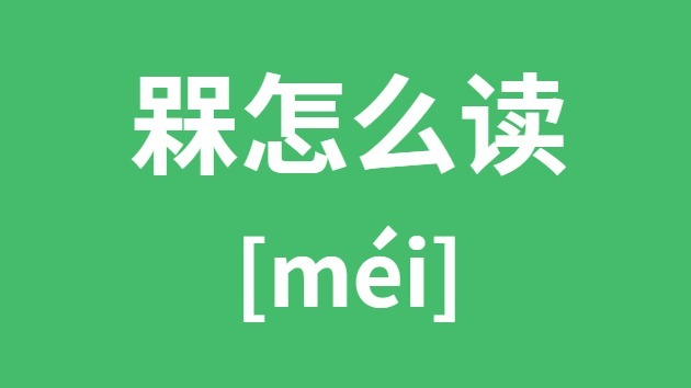 槑怎么讀