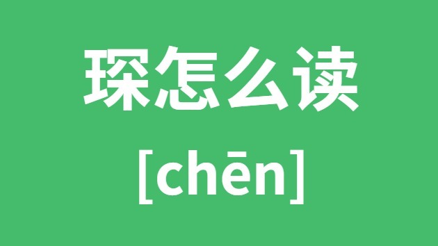 琛怎么讀
