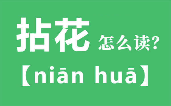 拈花怎么讀,拈花的拼音,拈花是什么意思