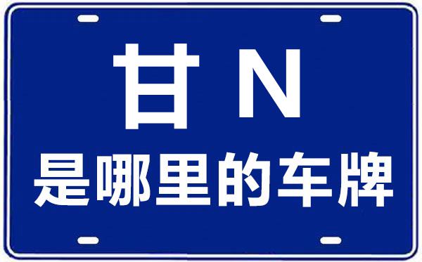 甘N是哪里的車牌號,臨夏的車牌號是甘什么