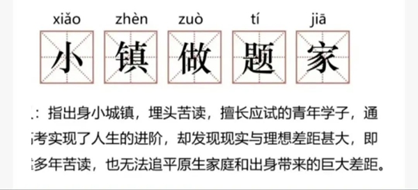 小鎮做題家是什么意思,小鎮做題家是誰說的出處來自哪里