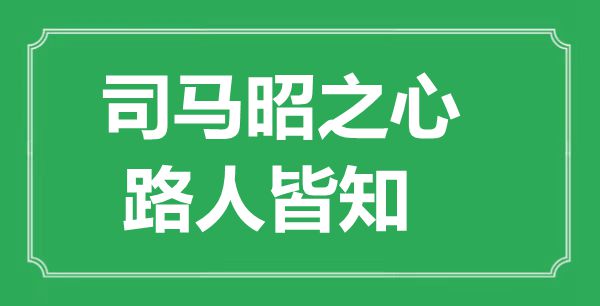 “司馬昭之心，路人皆知”的意思出處及全文賞析