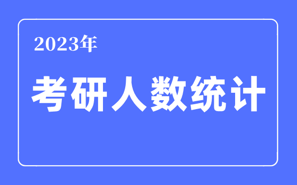 2023年考研人數統計,考研人數歷年數據
