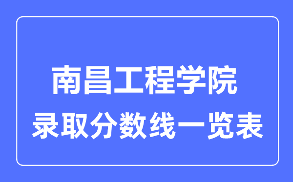 2023年高考多少分能上江西工程學院？附各省錄取分數線