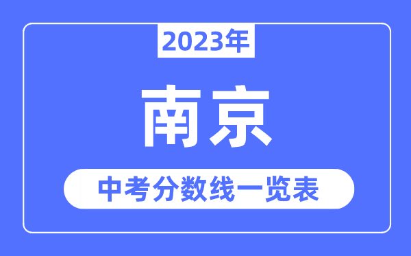 2023年南京市中考錄取分數線,南京中考分數線是多少