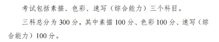 2024年湖南藝術統考滿分是多少,湖南藝考科目及分值