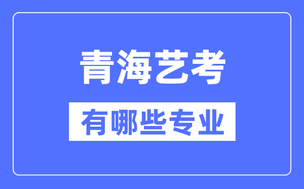青海藝考有哪些專業,青海藝術統考選什么專業？