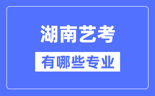 湖南藝考有哪些專業(yè),湖南藝術(shù)統(tǒng)考選什么專業(yè)？