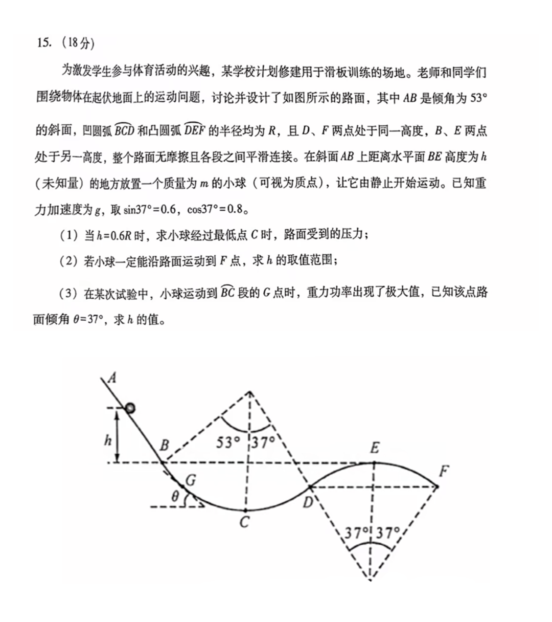 新高考2024七省聯(lián)考物理試卷及答案解析