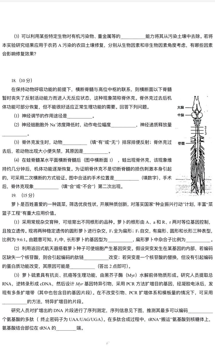 新高考2024七省聯(lián)考生物試卷及答案解析