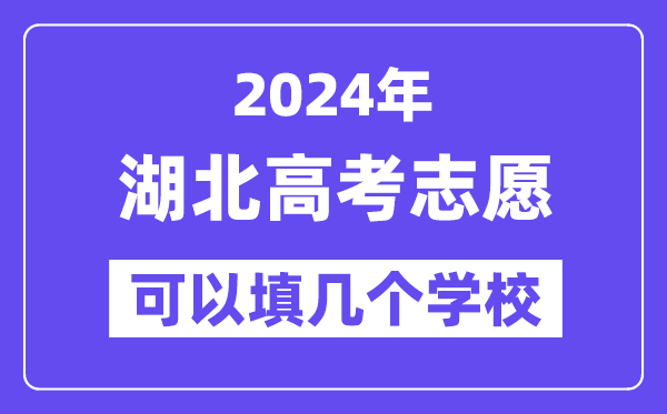 2024湖北高考志愿可以填幾個學校？附詳細填報流程