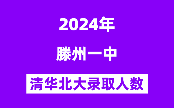 2024年滕州一中考入清華北大多少人（附歷年高考錄取分數線）
