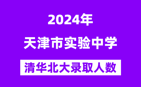2024年天津市實驗中學考入清華北大人數是多少？附歷年分數線