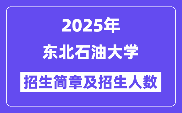 東北石油大學2025高考招生簡章,各省招生計劃人數匯總
