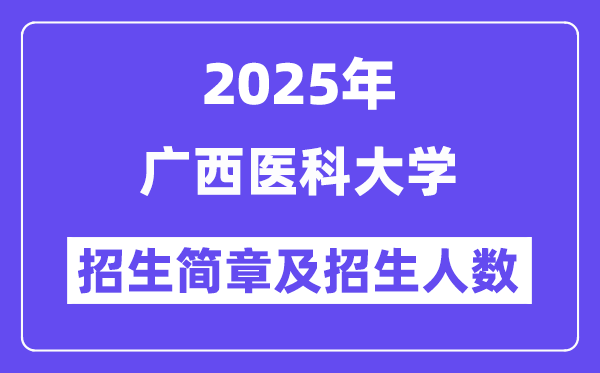 廣西醫(yī)科大學(xué)2025高考招生簡(jiǎn)章,各省招生計(jì)劃人數(shù)匯總