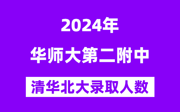 2024年華東師大二附中考入清華北大人數(shù)是多少？附歷年分?jǐn)?shù)線