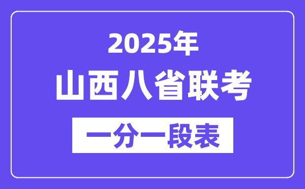 2025山西八省聯(lián)考一分一段表,分?jǐn)?shù)對(duì)應(yīng)位次一覽表