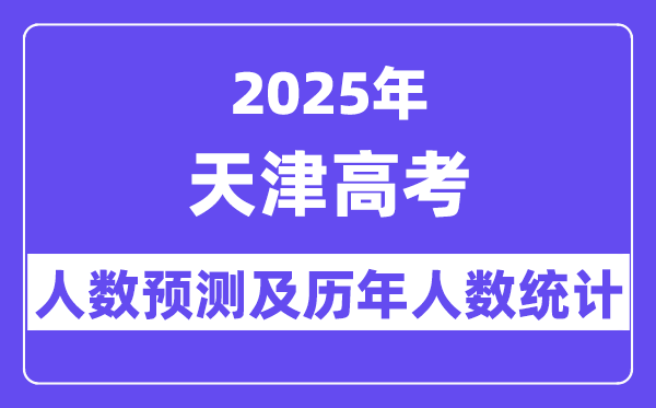 2025年天津高考人數預估多少？