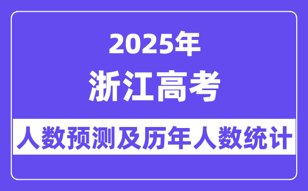 2025年浙江高考人數預估多少？