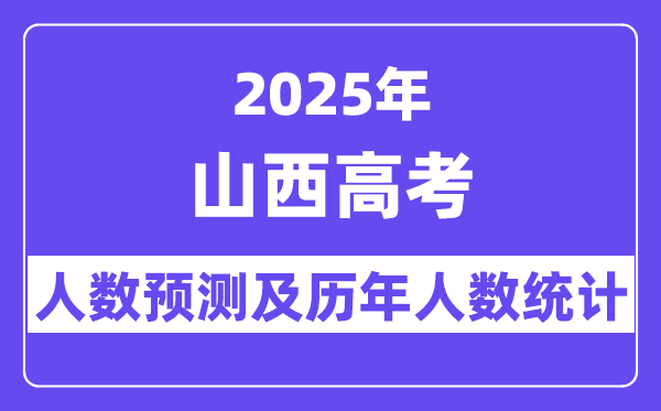2025年山西高考人數(shù)預(yù)估多少？