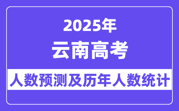 2025年云南高考人數預估多少？