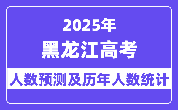 2025年黑龍江高考人數預估多少？